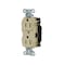 Hubbell Wiring Device-Kellems Straight Blade Receptacle, 5-15R, 15 A, 125V AC, 2 Pole, 3 Wire, Surface Mount, Grounded 5262STI - alternate 1