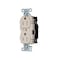 Hubbell Wiring Device-Kellems Straight Blade Receptacle, 5-15R, 15 A, 125V AC, 2 Pole, 3 Wire, Surface Mount, Grounded 5262STLATR - alternate 1