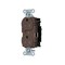 Hubbell Wiring Device-Kellems Straight Blade Receptacle, 5-15R, 15 A, 125V AC, 2 Pole, 3 Wire, Surface Mount, Grounded 5262STTR - alternate 1