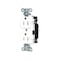 Hubbell Wiring Device-Kellems Straight Blade Receptacle, 5-15R, 15 A, 125V AC, 2 Pole, 3 Wire, Surface Mount, Grounded 5262STW - alternate 1