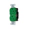 Hubbell Wiring Device-Kellems Straight Blade Receptacle, 5-20R, 20 A, 125V AC, 2 Pole, 3 Wire, Surface Mount, Grounded 5352STGN - alternate 1