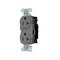 Hubbell Wiring Device-Kellems Straight Blade Receptacle, 5-20R, 20 A, 125V AC, 2 Pole, 3 Wire, Surface Mount, Grounded 5352STGY - alternate 1