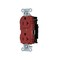 Hubbell Wiring Device-Kellems Duplex Straight Blade Receptacle, 5-20R, 20 A, 125V AC, 2 Pole, 3 Wire, Surface Mount, Grounded 5352STR - alternate 1