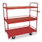 Dayton Utility Cart with Lipped Guards & Removable Metal Shelves, Steel, 1,200 lb Load Capacity, 2 Shelves 1DE94 - alternate 1