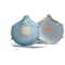 Moldex Disposable Respirator, N95, Exhale Valve, Non Adj. Dual Strap, 2300 Series, Molded Nose, M/L, PK10 2300N95 - alternate 12