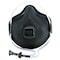 Moldex Disposable Respirator, N95, Ventex Valve, Special Ops HandyStrap, Molded Nose Bridge, Blk, M/L PK 10 M2700N95 - alternate 6