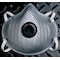 Moldex Disposable Respirator, N95, Nuisance Organic Vapors w/Exhale Valve, Dual Straps, Molded, M, PK 10 2400N95 - alternate 2