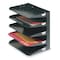 Zoro Select File Holder, Black, Steel, 12 in W, 8 3/4 in L, 12 1/8 in H, 5 Number of Compartments 1DNP5 - alternate 2