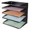 Zoro Select File Holder, Black, Steel, 12 in W, 8 3/4 in L, 12 1/8 in H, 5 Number of Compartments 1DNP5 - alternate 1