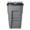 Rubbermaid Commercial BRUTE 95 gal Rectangular Rolling Plastic Can, Gray, None, Plastic, 27 3/8 in FG9W2200GRAY - alternate 2