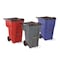 Rubbermaid Commercial BRUTE 65 gal Rectangular Rolling Plastic Can, Gray, None, Plastic, 25 3/8 in FG9W2100GRAY - alternate 5