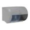 Georgia-Pacific Toilet Paper Dispenser, Compact, Horizontal Double Roll, Coreless, Wall Mount, Gray 56783A - alternate 1