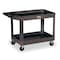 Rubbermaid Commercial Flat Handle 2-Shelf Utility Cart, 500 lbs. Capacity FG452089BLA - alternate 2