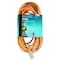 Zoro Select SJTW Outdoor Extension Cord, 14 AWG 1 Outlet, 5-15R, Orange/Black, PVC, 5-15P 1FD55 - alternate 1