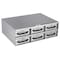 Crescent Jobox 6 Drawer Short Floor Heavy-Duty Aluminum Drawer Storage 36"W x 12"H x 26"L 1406980 - alternate 2