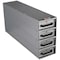 Crescent Jobox 4 Drawer Long Stacked Heavy-Duty Aluminum Drawer Storage - 12"W x 24"H x 50"L 1409980 - alternate 2