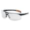 Uvex Protege, Safety Glasses, HydroShield Anti-Fog, SCT-Reflect 50 Lens, Black Frame, Half-Frame S4202 - alternate 1