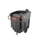 Rubbermaid Commercial Mobile Waste Collector, Refuse, Black, 120G FG9W7300BLA - alternate 2