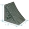 Zoro Select Wheel Chock, 7 In W x 7 3/4 In H, Black 1GUL4 - alternate 2