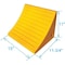 Zoro Select Wheel Chock, 15 In W x 11 In H, Yellow 1GUL5 - alternate 2