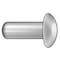 Zoro Select Semi-Tubular Rivet, Oval Head, 1/16 in Dia., 3/16 in L, Steel Body, 100 PK TSC0406-100 - alternate 1