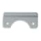 Zoro Select Door Latch Guard, Gray, Steel, 6"L x 3"W 1HJL5 - alternate 1