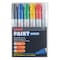 Uni-Paint Permanent Marker, Medium Tip, Black, Blue, Green, Red, White, Yellow Color Family, Paint, 6 PK 63630 - alternate 1