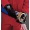 Showa 7712R Chemical Resistant Gloves, PVC, 12 in L, 18 mil, Black, L, 1 PR 7712R - alternate 2