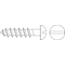 Zoro Select Wood Screw, #7, 1/2 in, Zinc Plated Steel Flat Head Slotted Drive, 100 PK WSRI0-700500-100P - alternate 1