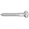 Zoro Select Lag Screw, 3/8 in, 4 in, Steel, Zinc Plated Hex External Hex Drive, 50 PK U08280.037.0400 - alternate 1
