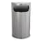 Rubbermaid Commercial Half Round 9 gal Half-Round Indoor Metal Can, Satin Stainless Steel, None, Stainless Steel FGSO8SSSPL - alternate 3