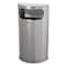 Rubbermaid Commercial Half Round 9 gal Half-Round Indoor Metal Can, Satin Stainless Steel, None, Stainless Steel FGSO8SSSPL - alternate 2