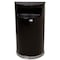 Rubbermaid Commercial Half Round 9 gal Half-Round Indoor Metal Can, Black, None, Steel, Not Applicable FGSO820PLBK - alternate 7