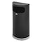 Rubbermaid Commercial Half Round 9 gal Half-Round Indoor Metal Can, Black, None, Steel, Not Applicable FGSO820PLBK - alternate 1