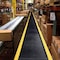Notrax Antifatigue Mat, 12 ft. L x 3 ft. W, 1" Thickness, Vinyl, Diamond Plate, Black/Yellow 979S0312YB - alternate 3