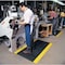 Notrax Antifatigue Mat, 12 ft. L x 3 ft. W, 1" Thickness, Vinyl, Diamond Plate, Black/Yellow 979S0312YB - alternate 2