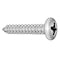 Zoro Select Sheet Metal Screw, No. 8 x 1/2 in, Plain 18-8 Stainless Steel Pan Head Phillips Drive, 100 PK U51660.016.0050 - alternate 1