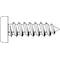 Zoro Select Sheet Metal Screw, #6 x 1/2 in, Zinc Plated Steel Pan Head Square Drive, 100 PK SMQPI0-600500-100P - alternate 1