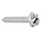 Zoro Select Sheet Metal Screw, #8 x 1 in, Zinc Plated Steel Flange Hex Head Slotted Drive, 100 PK U28100.016.0100 - alternate 1