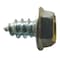 Zoro Select Sheet Metal Screw, #14 x 1 in, Zinc Plated Steel Flange Hex Head Slotted Drive, 100 PK U28100.025.0100 - alternate 1