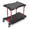Rubbermaid Commercial Convertible Utility Cart with Flush Plastic Shelf & Platform, Plastic, 400 lb Load Capacity FG430000BLA - alternate 1