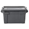 Rubbermaid Commercial Stack & Nest Storage Tote W/ Lid, 14 gal, 27-7/8 in L x 16-1/2 in W x 10-3/4 in H, Gray, Plastic FG9S3000GRAY - alternate 6