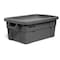 Rubbermaid Commercial Stack & Nest Storage Tote W/ Lid, 14 gal, 27-7/8 in L x 16-1/2 in W x 10-3/4 in H, White, Plastic FG9S3000WHT - alternate 2