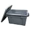 Rubbermaid Commercial Stack & Nest Storage Tote W/ Lid, 20 gal, 27-7/8 in L x 17-3/8 in W x 15-1/8 in H, Gray, Plastic FG9S3100GRAY - alternate 2