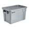Rubbermaid Commercial Stack & Nest Storage Tote W/ Lid, 20 gal, 27-7/8 in L x 17-3/8 in W x 15-1/8 in H, Gray, Plastic FG9S3100GRAY - alternate 1
