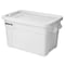Rubbermaid Commercial Stack & Nest Storage Tote W/ Lid, 20 gal, 27-3/4 in L x 17-3/8 in W x 15-1/8 in H, White, Plastic FG9S3100WHT - alternate 2