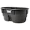 Rubbermaid Commercial 150 gal. Stock Tank, Black, 58" L , 39" W FG424500BLA - alternate 4