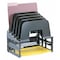 Officemate Letter Tray, Black, Plastic, 13 3/8 in W, 9 in L, 14 1/2 in H, 7 Number of Compartments 22112 - alternate 1