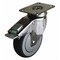 Zoro Select Swivel Plate Caster w/2-Position Directional Lock, 3 in. P14S-RP030K-12-DL - alternate 1