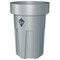 Cortech Cobra Can 45 gal Round Trash Can, Gray, None, Thermoplastic, Not Applicable 45200FR - alternate 1